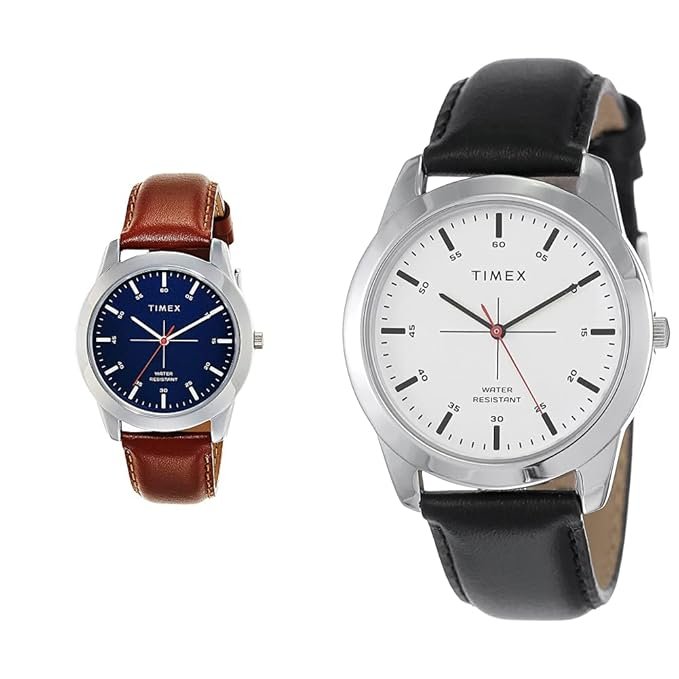 Timex Analog Men Blue Dial & White Dial (TW00ZR262E + TW00ZR260E)