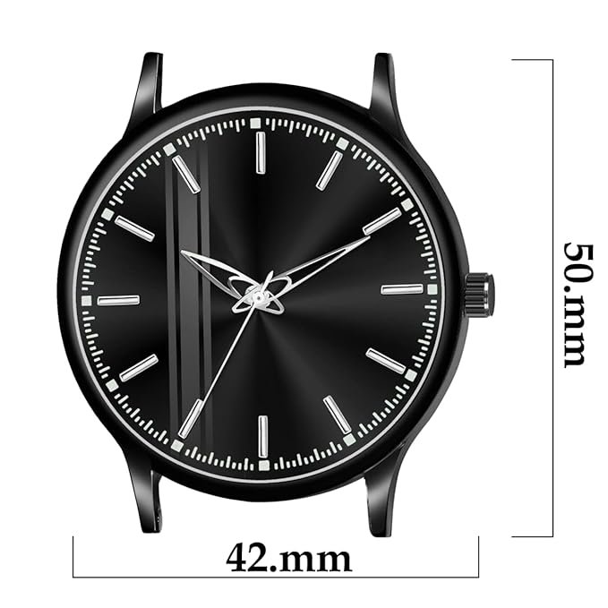Acnos Silicone Strap Analog Wrist Watch for Men (Black/Grey/Green)