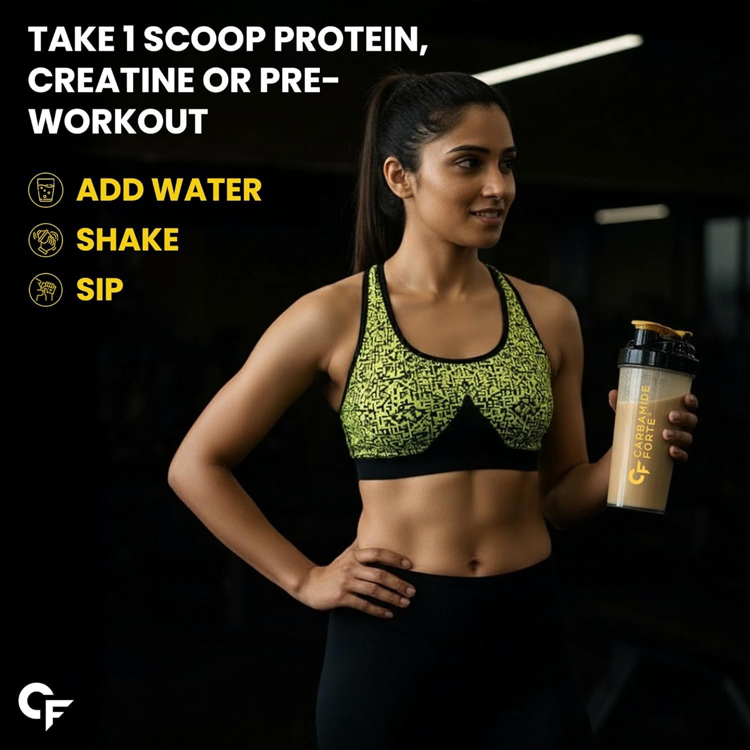 Carbamide Forte Storm Shaker for Gym Bottle 700ml | Protein Shaker Bottle | 100% Leakproof, BPA Free, Durable Gym Shaker 700ml | Cyclone Blender for Smooth Shakes